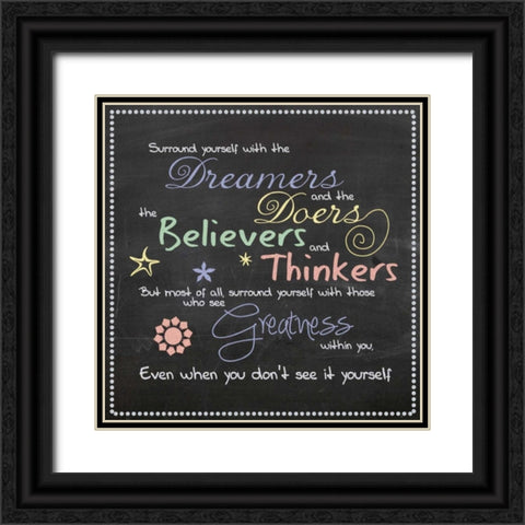 Surround Yourself Black Ornate Wood Framed Art Print with Double Matting by Gibbons, Lauren