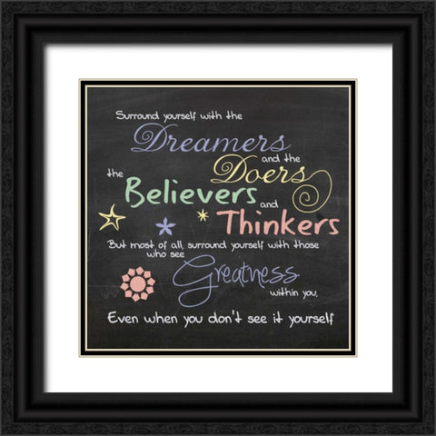 Surround Yourself Black Ornate Wood Framed Art Print with Double Matting by Gibbons, Lauren
