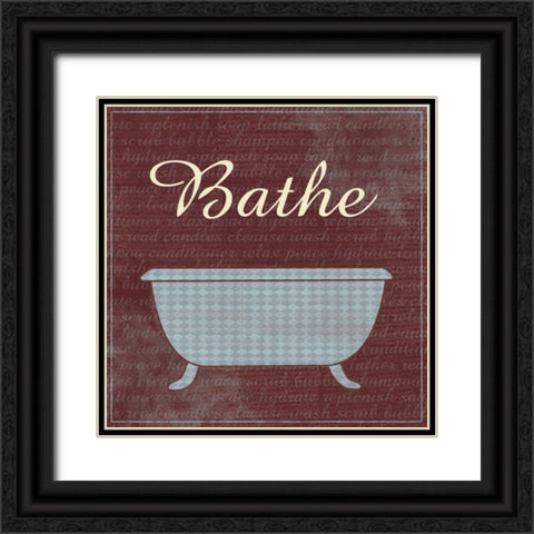 Bathe Black Ornate Wood Framed Art Print with Double Matting by Gibbons, Lauren