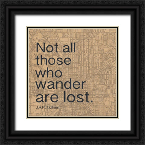 Wander Black Ornate Wood Framed Art Print with Double Matting by Gibbons, Lauren