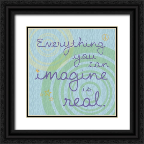 Imagine Black Ornate Wood Framed Art Print with Double Matting by Gibbons, Lauren