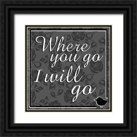 Where Go Black Ornate Wood Framed Art Print with Double Matting by Gibbons, Lauren