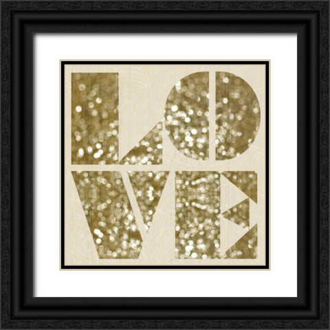Love Black Ornate Wood Framed Art Print with Double Matting by Gibbons, Lauren