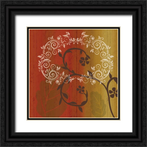Floral 2 Black Ornate Wood Framed Art Print with Double Matting by Gibbons, Lauren