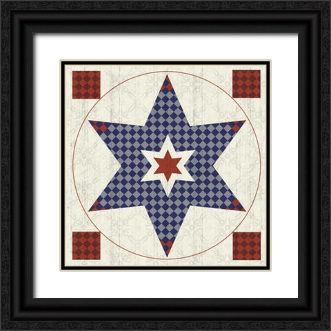 Star Black Ornate Wood Framed Art Print with Double Matting by Gibbons, Lauren
