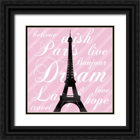 Paris Dream 3 Black Ornate Wood Framed Art Print with Double Matting by Gibbons, Lauren