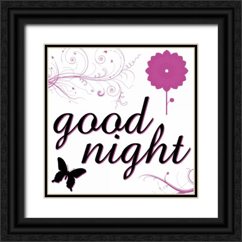 Goodnight Black Ornate Wood Framed Art Print with Double Matting by Gibbons, Lauren