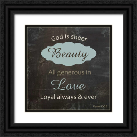 Religious Chalk 2 Black Ornate Wood Framed Art Print with Double Matting by Gibbons, Lauren