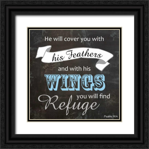 Religious Chalk NEW 3 Black Ornate Wood Framed Art Print with Double Matting by Gibbons, Lauren