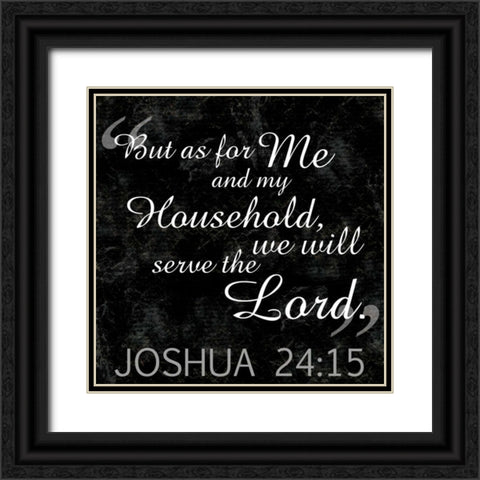 Household Religious BW4 Black Ornate Wood Framed Art Print with Double Matting by Gibbons, Lauren