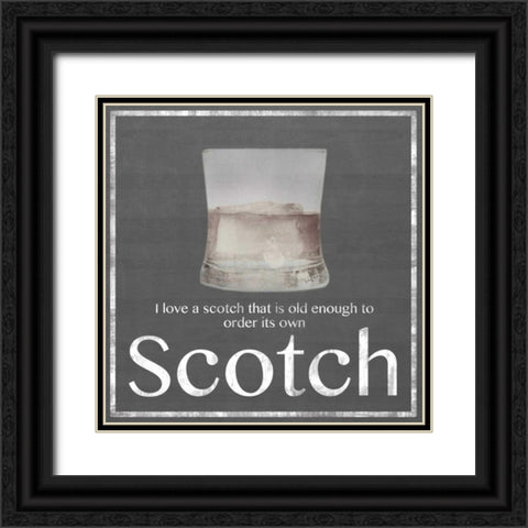 Scotch 2 Black Ornate Wood Framed Art Print with Double Matting by Gibbons, Lauren