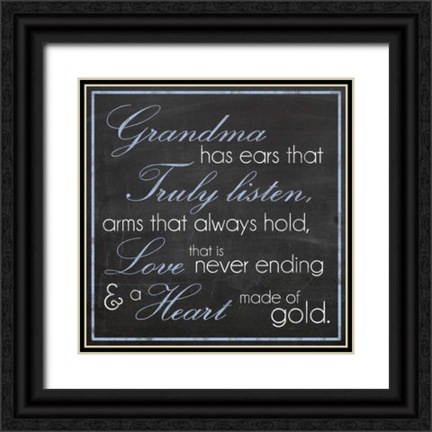 GrandmaHeart Black Ornate Wood Framed Art Print with Double Matting by Gibbons, Lauren
