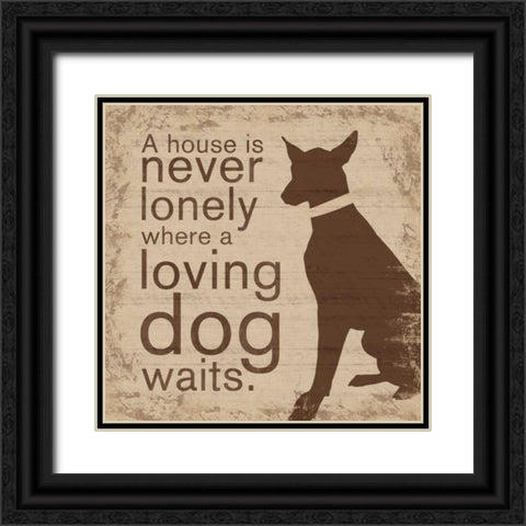 Lonely House Black Ornate Wood Framed Art Print with Double Matting by Gibbons, Lauren