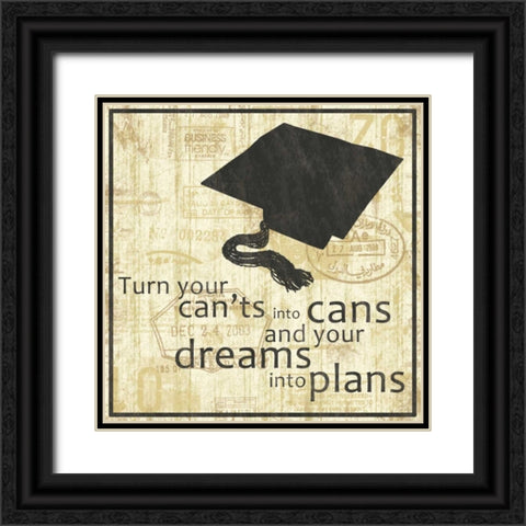 Gradutation Black Ornate Wood Framed Art Print with Double Matting by Gibbons, Lauren