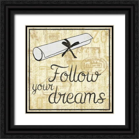 Gradutation 2 Black Ornate Wood Framed Art Print with Double Matting by Gibbons, Lauren