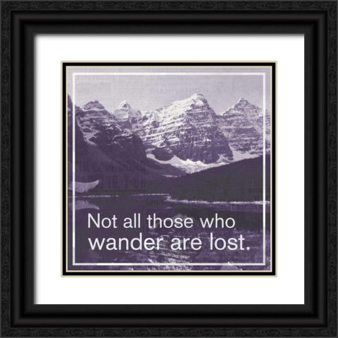 GO Wander Black Ornate Wood Framed Art Print with Double Matting by Gibbons, Lauren
