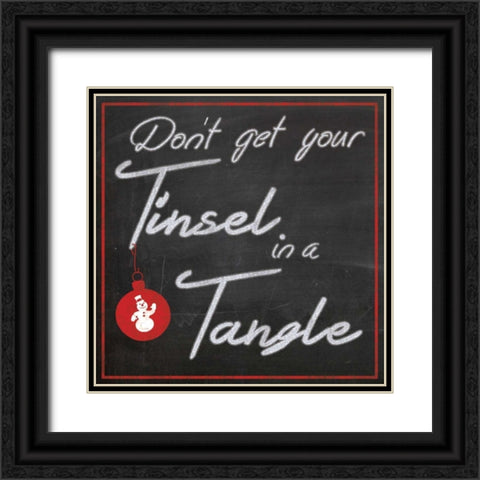 Tinsel Board Black Ornate Wood Framed Art Print with Double Matting by Gibbons, Lauren