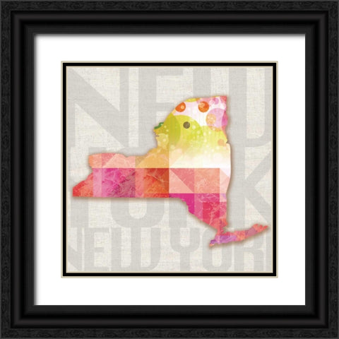 Gumdrops In New York Black Ornate Wood Framed Art Print with Double Matting by Gibbons, Lauren