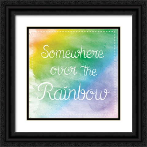 Over The Rainbow Black Ornate Wood Framed Art Print with Double Matting by Gibbons, Lauren