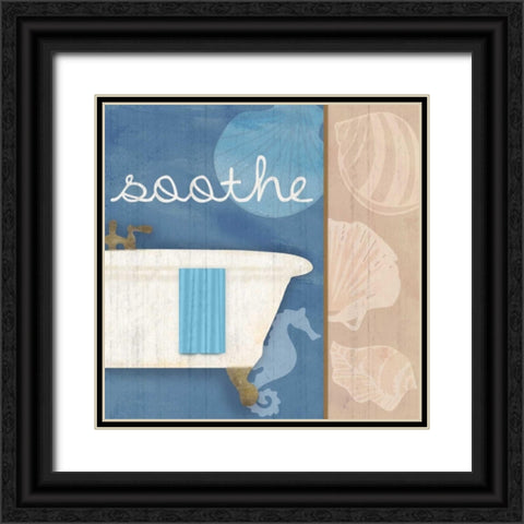 Soothing Bath Black Ornate Wood Framed Art Print with Double Matting by Gibbons, Lauren