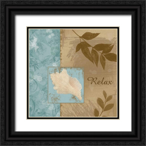 Coastal Relaxation Black Ornate Wood Framed Art Print with Double Matting by Gibbons, Lauren
