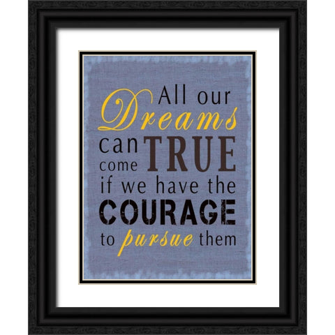 Dreams Black Ornate Wood Framed Art Print with Double Matting by Gibbons, Lauren