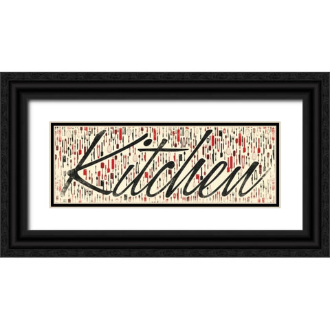 Kitchen3 Black Ornate Wood Framed Art Print with Double Matting by Grey, Jace