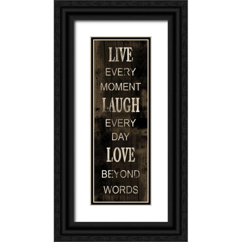 Live Black Ornate Wood Framed Art Print with Double Matting by Grey, Jace