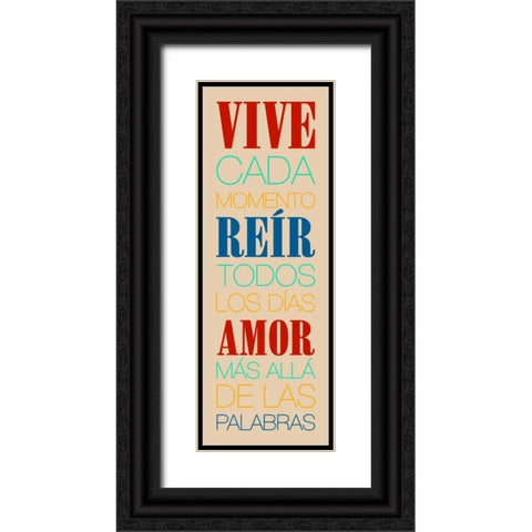 Vive2 Black Ornate Wood Framed Art Print with Double Matting by Grey, Jace