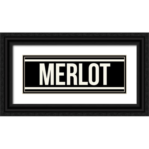 MERLOT Black Ornate Wood Framed Art Print with Double Matting by Grey, Jace