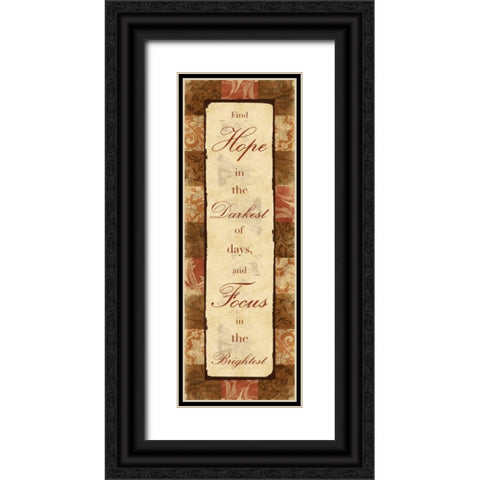 Hope Black Ornate Wood Framed Art Print with Double Matting by Grey, Jace