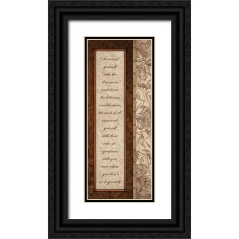 Surround Black Ornate Wood Framed Art Print with Double Matting by Grey, Jace