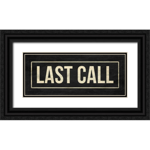 Last call Black Ornate Wood Framed Art Print with Double Matting by Grey, Jace