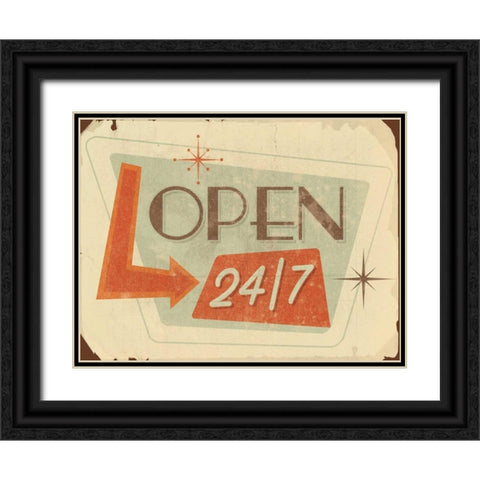 Open Black Ornate Wood Framed Art Print with Double Matting by Grey, Jace