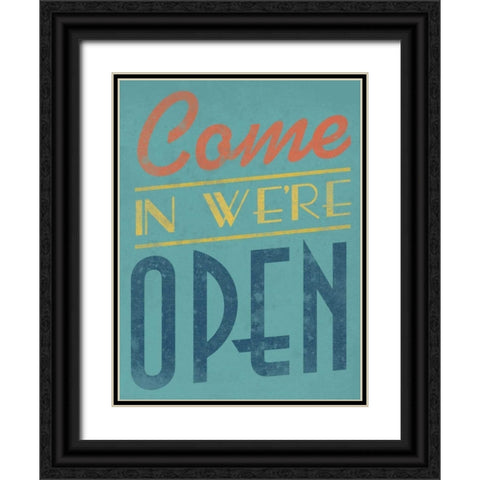 Were Open Black Ornate Wood Framed Art Print with Double Matting by Grey, Jace