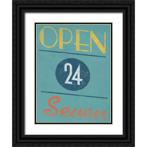 Open 24 Seven Black Ornate Wood Framed Art Print with Double Matting by Grey, Jace