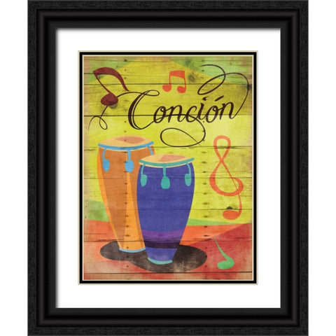 Concion II Black Ornate Wood Framed Art Print with Double Matting by Grey, Jace