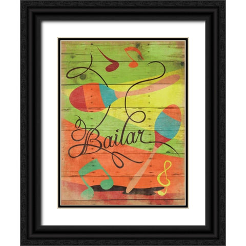 Bailar Black Ornate Wood Framed Art Print with Double Matting by Grey, Jace