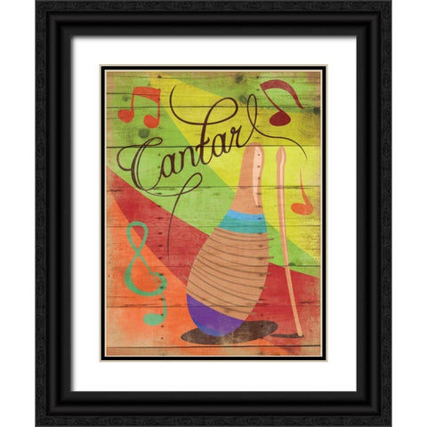 Contar II Black Ornate Wood Framed Art Print with Double Matting by Grey, Jace