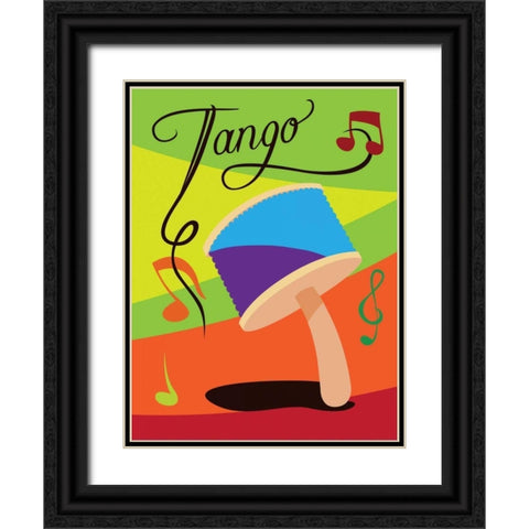 Tango I Black Ornate Wood Framed Art Print with Double Matting by Grey, Jace