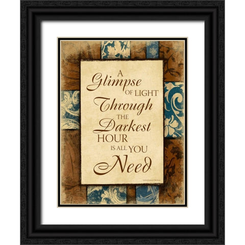 Darkest II Black Ornate Wood Framed Art Print with Double Matting by Grey, Jace