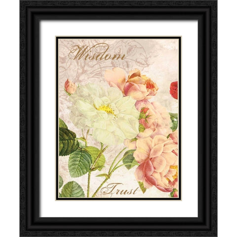 Wisdom Trust Black Ornate Wood Framed Art Print with Double Matting by Grey, Jace