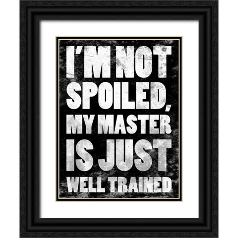Well Trained 2 Black Ornate Wood Framed Art Print with Double Matting by Grey, Jace