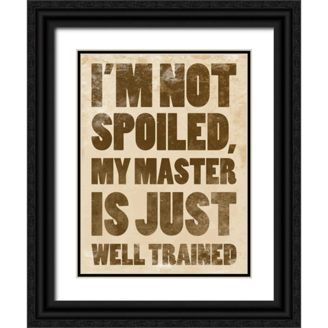 Well Trained Black Ornate Wood Framed Art Print with Double Matting by Grey, Jace