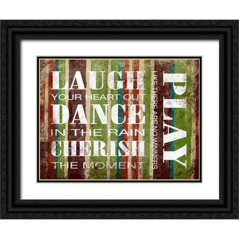 Play Inspirational Black Ornate Wood Framed Art Print with Double Matting by Grey, Jace