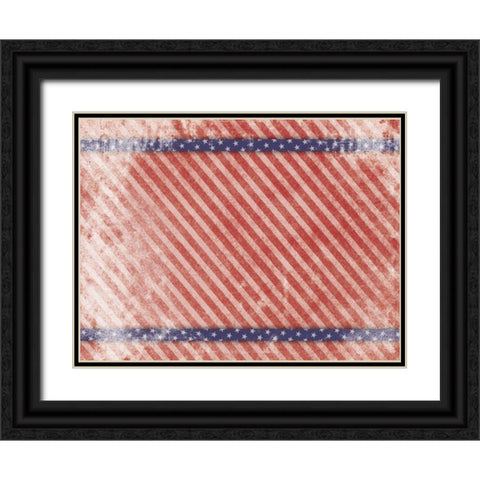 USA 1 Black Ornate Wood Framed Art Print with Double Matting by Grey, Jace