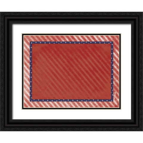 USA 2 Black Ornate Wood Framed Art Print with Double Matting by Grey, Jace
