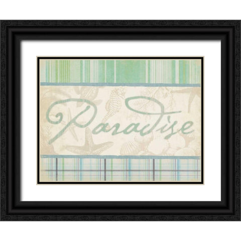 Paradise Black Ornate Wood Framed Art Print with Double Matting by Grey, Jace