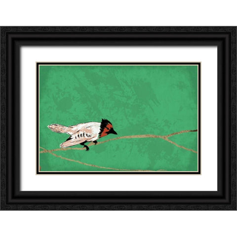 Birds B Black Ornate Wood Framed Art Print with Double Matting by Grey, Jace