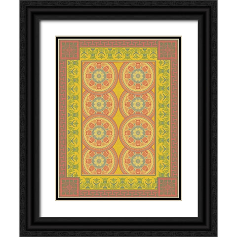 Patterns F Black Ornate Wood Framed Art Print with Double Matting by Grey, Jace
